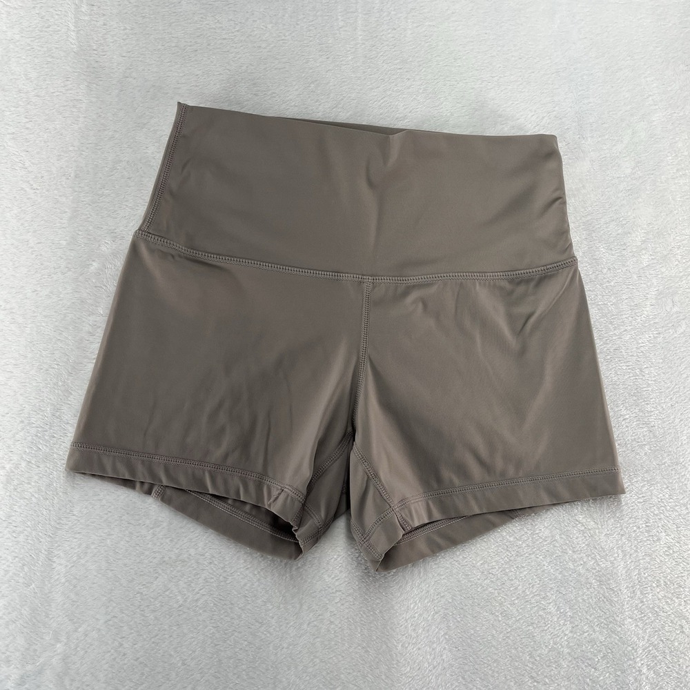 Athletic Shorts Womens Small (6) Taupe Athleisure Fitness Gym Workout
